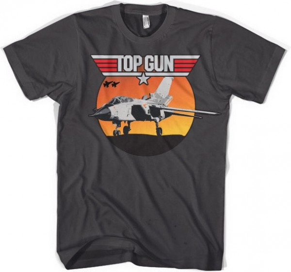 Top Gun Sunset Fighter T-Shirt Dark-Grey