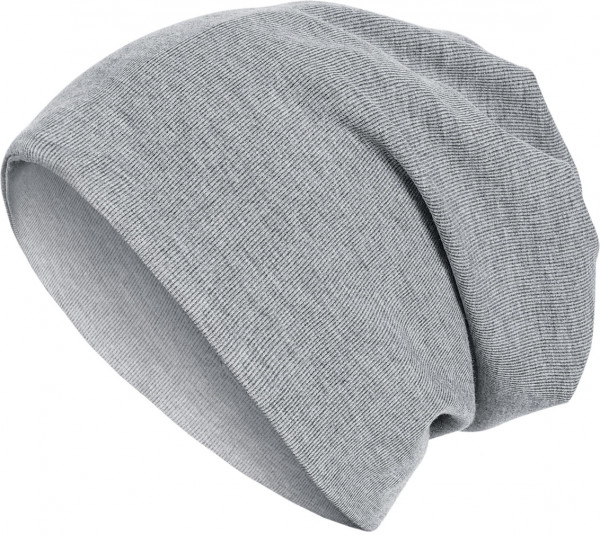MSTRDS Beanie Rib 2in1 Beanie Heather Grey