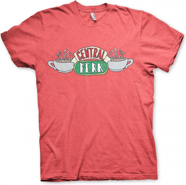 Friends Central Perk T-Shirt Red-Heather