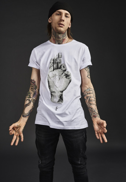 Merchcode T-Shirt FMS Sign Tee White