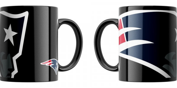 New England Patriots Tasse Oversized American Football NFL Schwarz-330ml