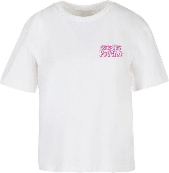 Miss Tee Damen T-Shirt Cute But Psycho Tee MST095
