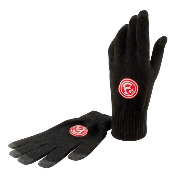 Fortuna Düsseldorf Smartphone-Handschuhe Fussball Schwarz