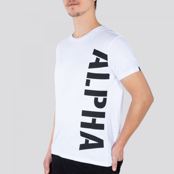 Alpha Industries T-Shirt Side Print T White