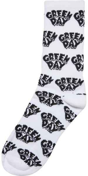 Merchcode Socken Green Day Socks 2-Pack Black/White