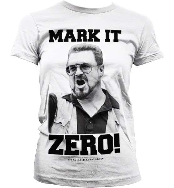 The Big Lebowski Mark It Zero Girly T-Shirt Damen White