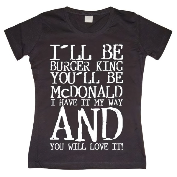 Tokigt Damen You Will Love It Girly Tee SH-5-15307-H7-14