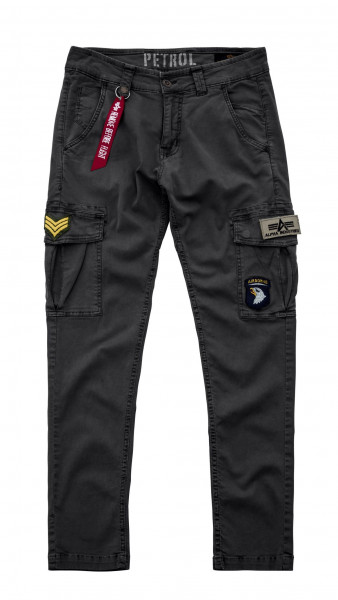 Alpha Industries Petrol Patch Pant Shorts / Hose Greyblack