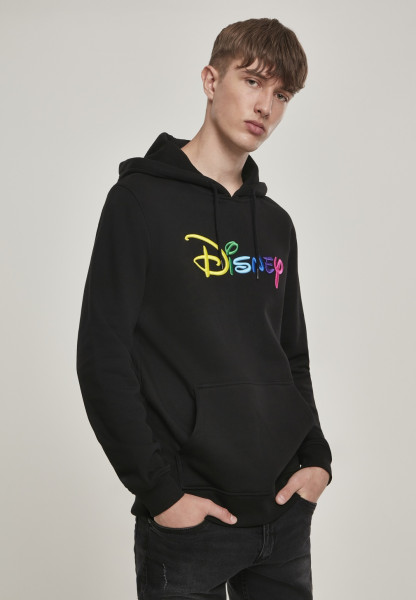 Merchcode Hoodie Disney Rainbow Logo EMB Hoody Black