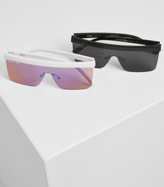 Urban Classics Sunglasses Sunglasses Rhodos 2-Pack Black/White