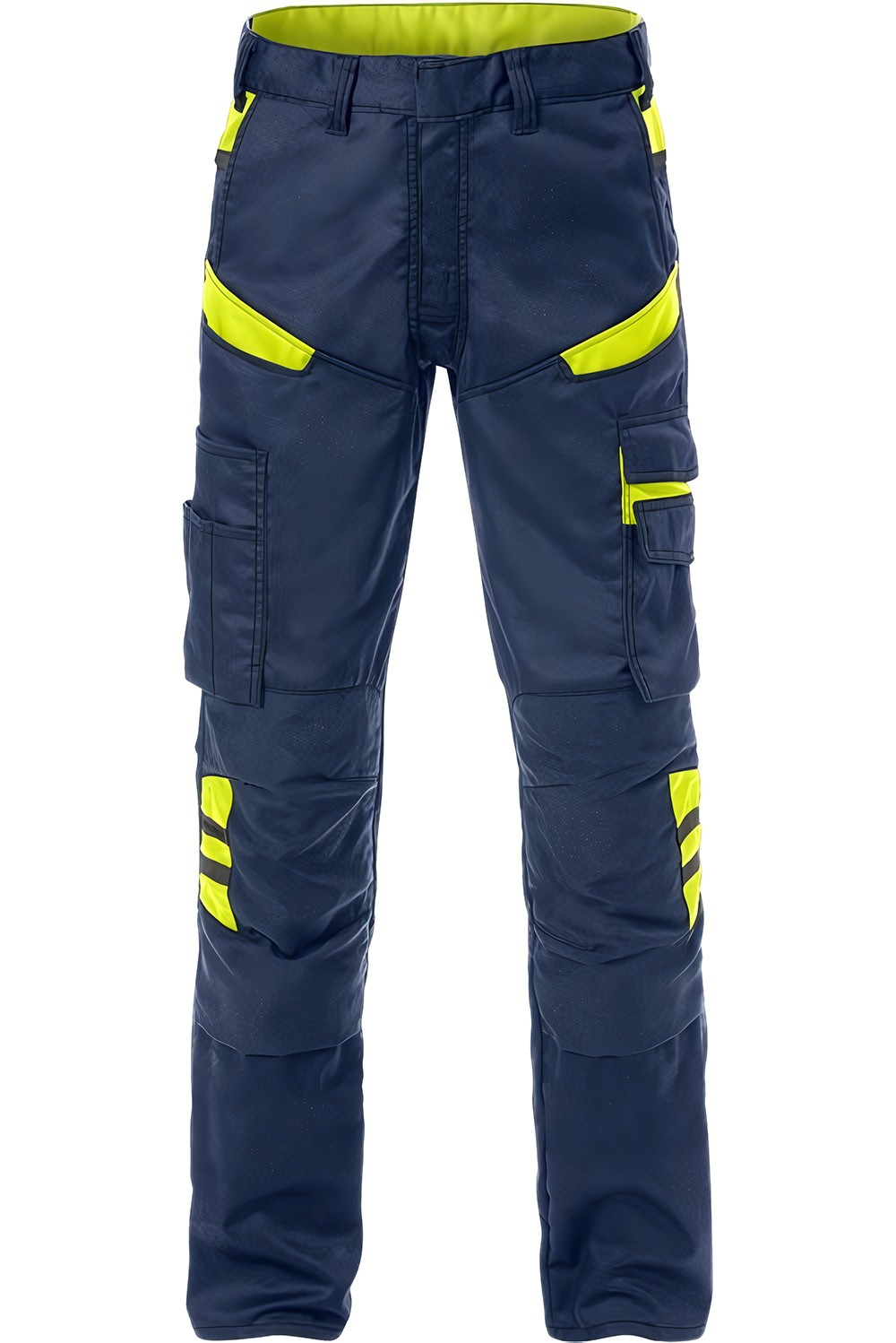 Fristads Hose 2555 STFP Marine/Warnschutz-Gelb - Herren / Unisex