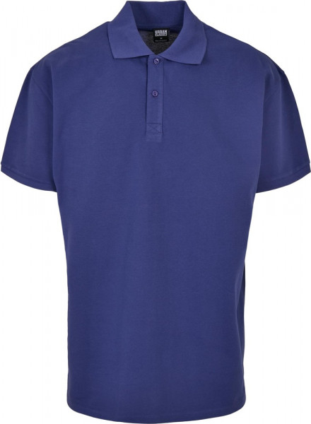 Urban Classics Oversized Polo Bluelight