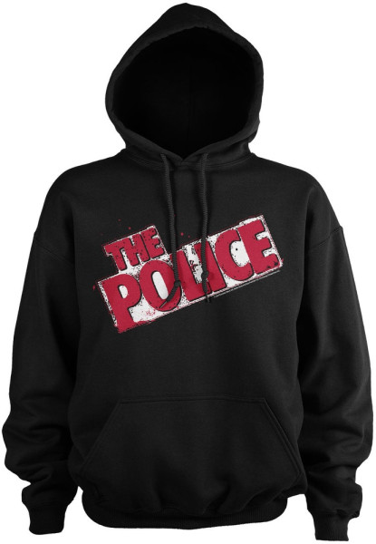 Police Distressed Logo Hoodie PS-3-POL002-H81-6