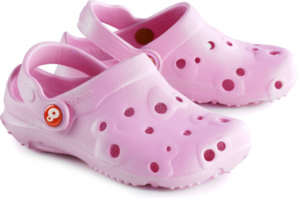 Schu'zz Schuzz Kinder Clog Badeschuhe Globule Bébé uni Rose clair / Rosa