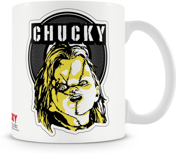 Chucky Cracked Coffee Mug White