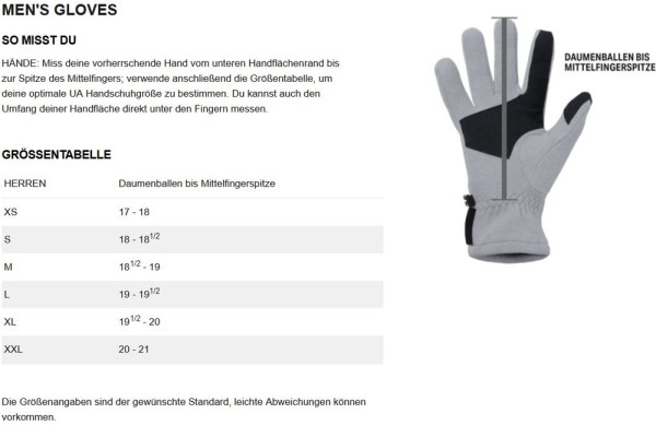 Under Armour Handschuhe Ua Halftime Gloves