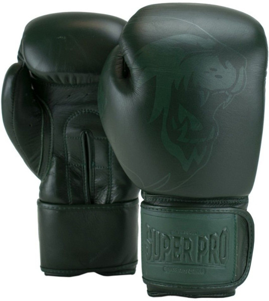 Super Pro Combat Gear Legend SE Leder Boxhandschuhe Grün