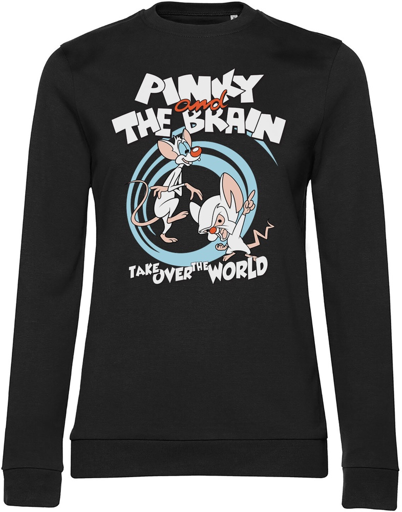 Pinky and the Brain Damen Sweatshirt Take Over The World Girly Sweatshirt WB-53-PAB001-H73-16 - Damen