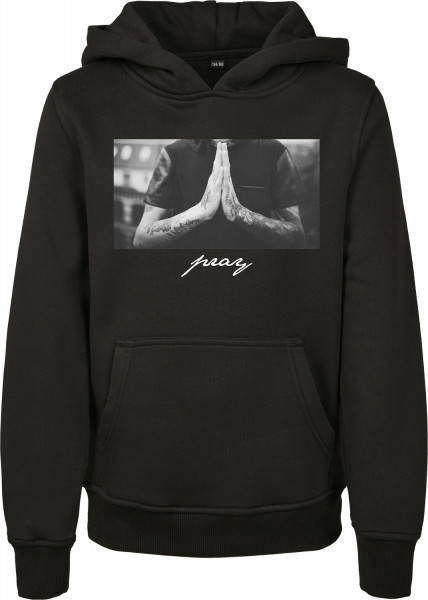 Mister Tee Hoodie Kids Pray Hoody Black