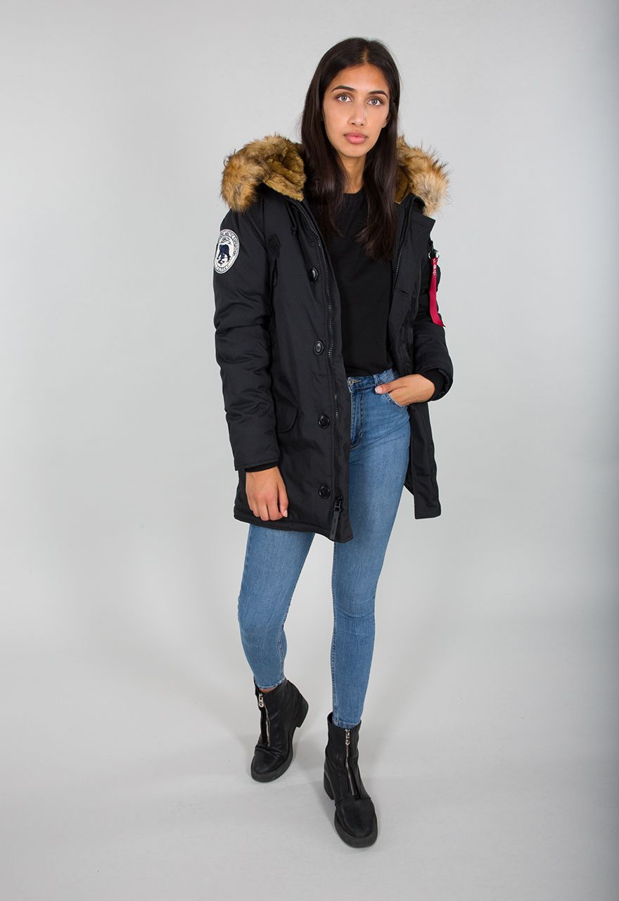 Alpha Industries Damen Jacke Polar Jacket Women Black Jackets Women Lifestyle kustom kult