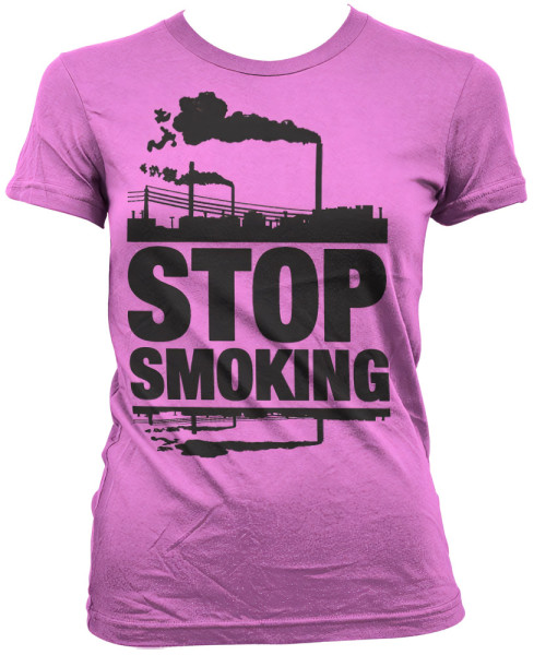 Hybris Damen Stop Smoking Girly T-Shirt SH-5-15531-H23-12