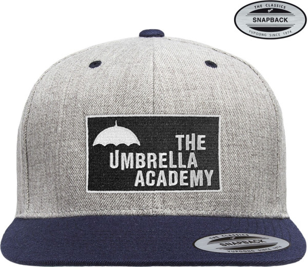Umbrella Academy Premium Snapback Cap Heather-Grey-Navy