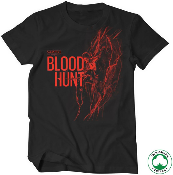 Vampire: The Masquerade Bloodhunt Girl in Red Organic T-Shirt Black