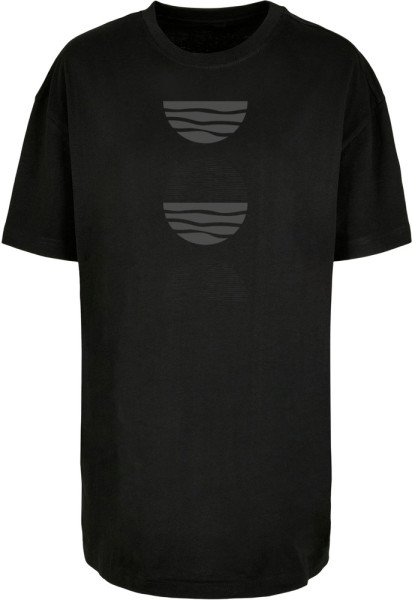 Merchcode Damen Ladies Abstract Waves T-Shirt MP0008784