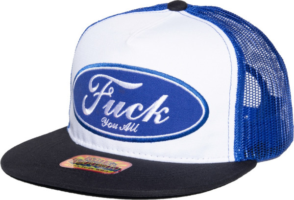 King Kerosin Flat Trucker Cap "Fuck" KKI3C016