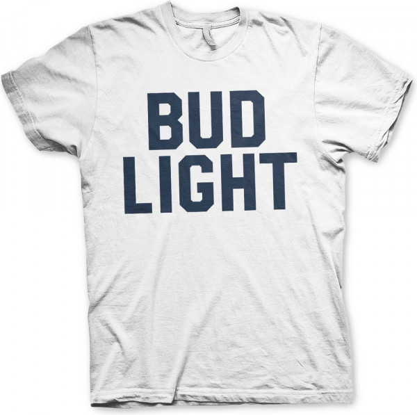 Budweiser Bud Light Varsity T-Shirt White