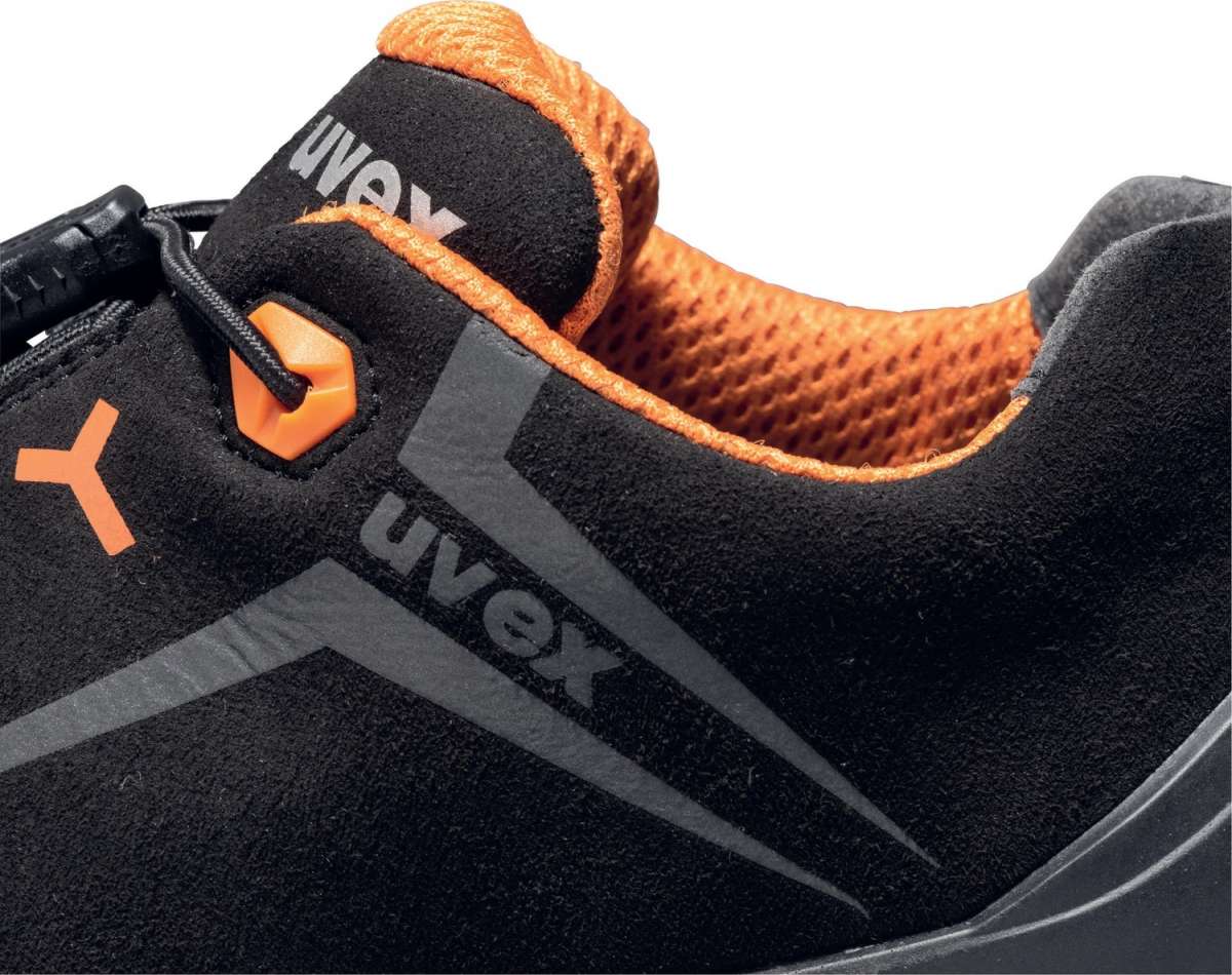 Uvex 2 Halbschuhe S3 65242 Schwarz, Orange (65242) | Schwarz (314586) | 46 (Weite 11) | 6524-65242-46