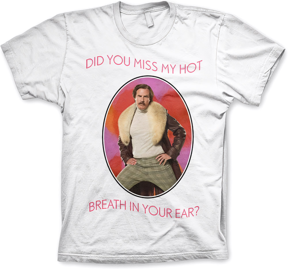 Anchorman 2 Hot Breath In You Ear T-Shirt Weiß - Herren / Unisex