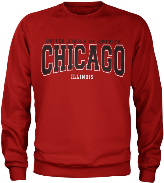 Hybris Chicago Illinois Sweatshirt Red