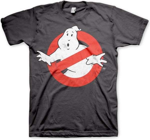 Ghostbusters Distressed Logo T-Shirt Dark-Grey