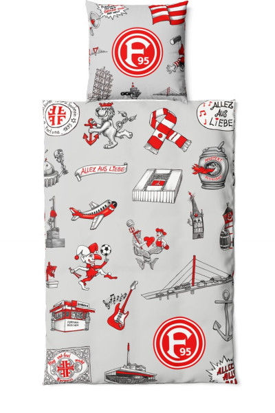 Fortuna Düsseldorf Bettwäsche 'Fortuna x Tilly'