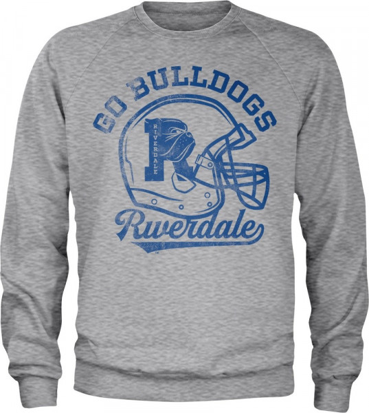Riverdale Go Bulldogs Vintage Sweatshirt Heather-Grey