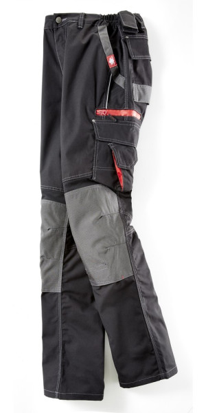 Canadian Line Berufsbundhose Schwarz/Rot