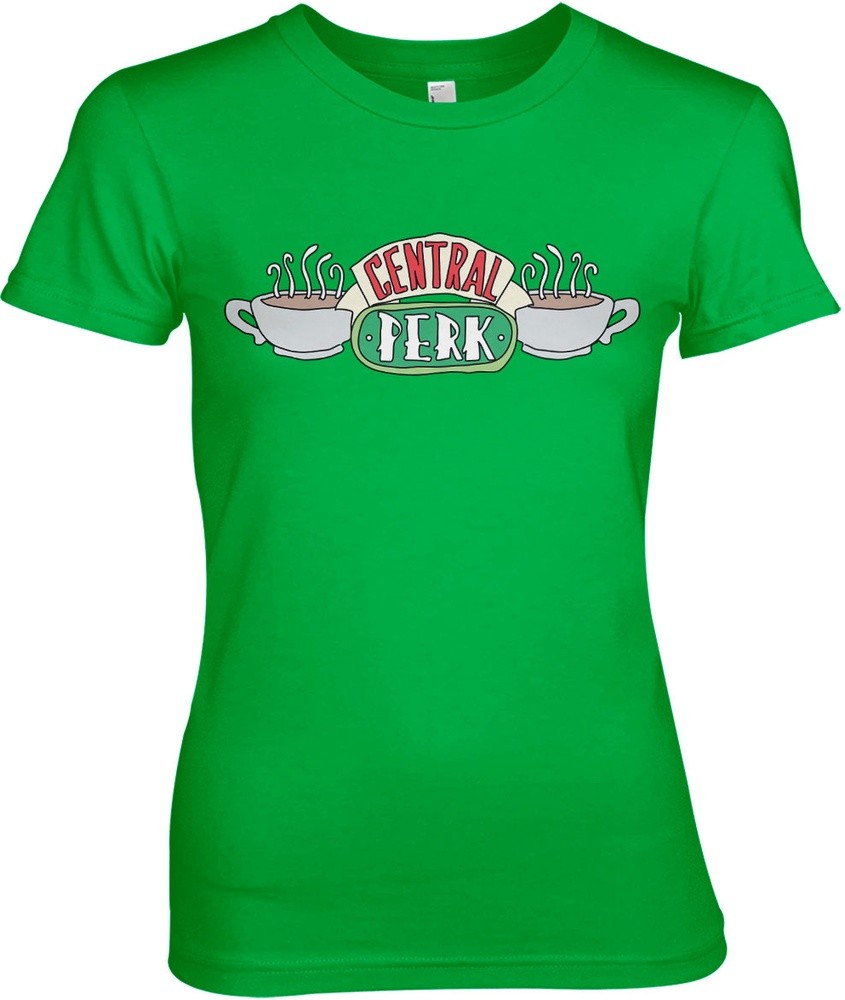 Friends Central Perk Girly Tee Damen T-Shirt Grün - Damen