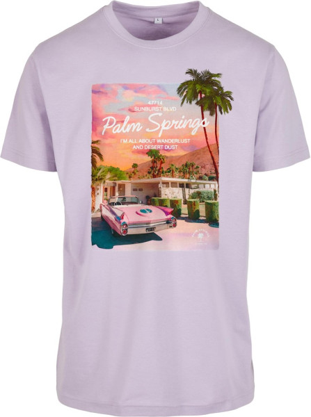 Mister Tee T-Shirt Palms Springs Tee Lilac