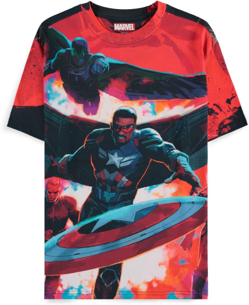 Captain America - Character AOP Men's Short Sleeved T-shirt