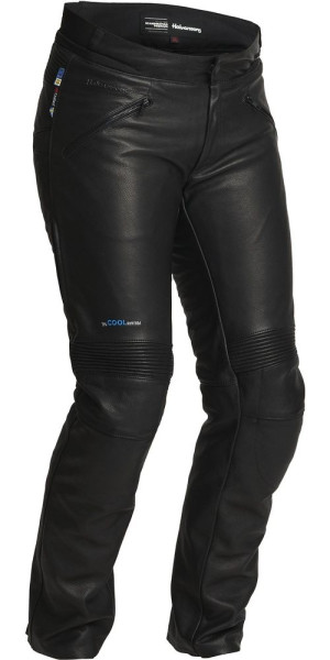 Halvarssons Damen Motorrad Hose Leather Pants Velen Women Black 710-22030100