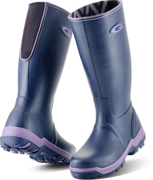 Grubs Damen Gummistiefel Rainline Wellies Purple