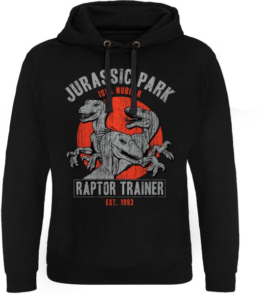 Jurassic Park - Raptor Trainer Epic Hoodie Black