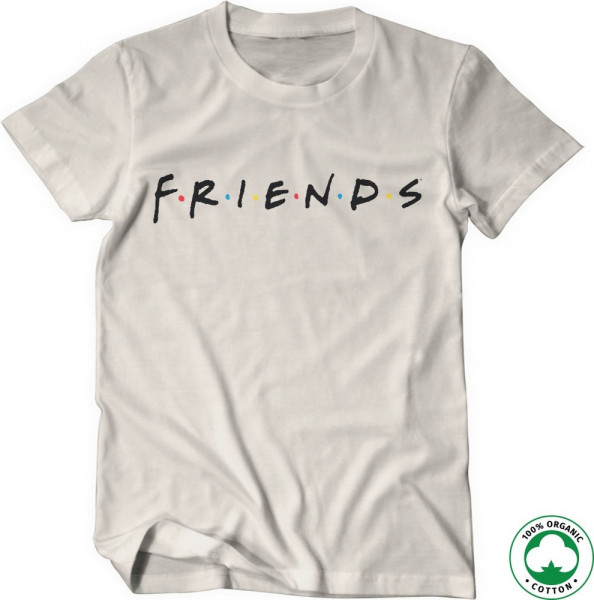Friends Logo Organic T-Shirt Off-White