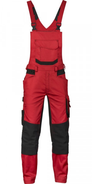 Dassy Arbeitslatzhose mit Stretch und Kniepolstertaschen Tronix PESCO41 Rot/Schwarz