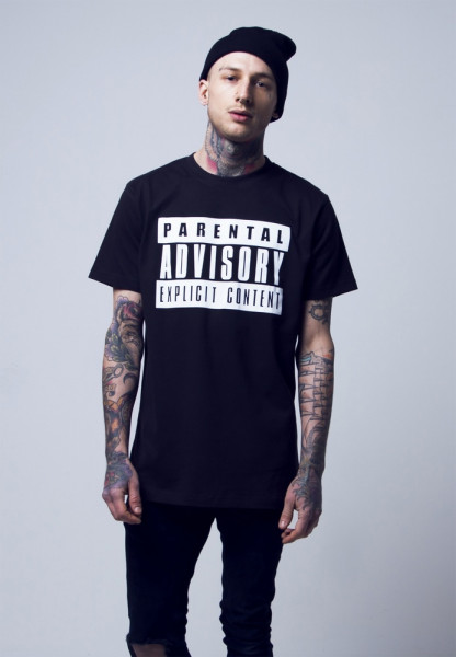 Mister Tee T-Shirt Parental Advisory Tee Black