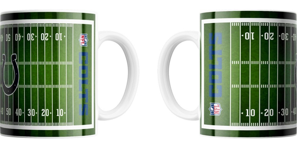 Indianapolis Colts Jumbo-Tasse Field American Football NFL Grün-450ml - Herren / Unisex
