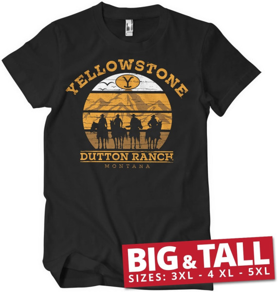 Yellowstone Cowboys Big & Tall T-Shirt Black
