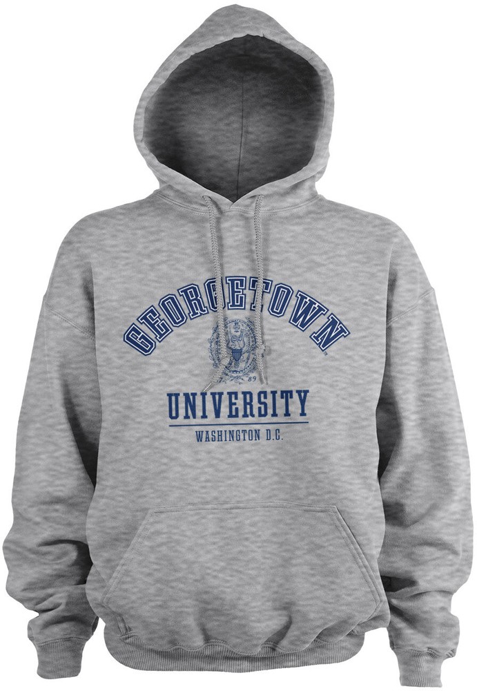 University Of Georgetown Hoodie Heather Grey Hoodies Sweatshirts Filme Serien Fanartikel kustom kult