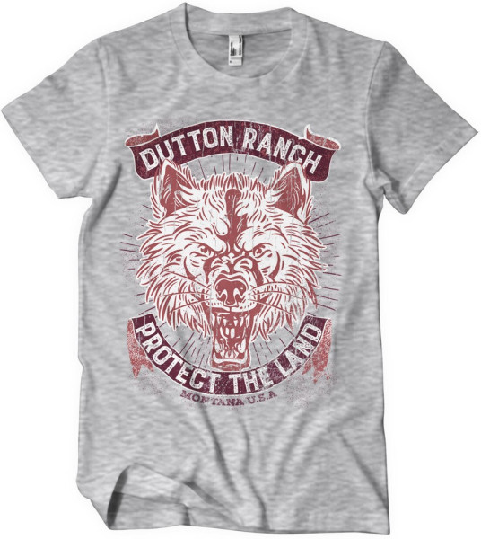 Yellowstone Dutton Ranch Protect The Land T-Shirt Heather-Grey